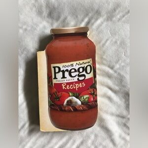 PREGO Jar Tomato Sauce Recipe Cookbook